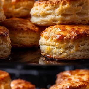 Buttermilk Biscuits: Stunning Seamless Tile Art - Perfect for Backgrounds and Graphic Design - Digital Wallpaper Pattern Download