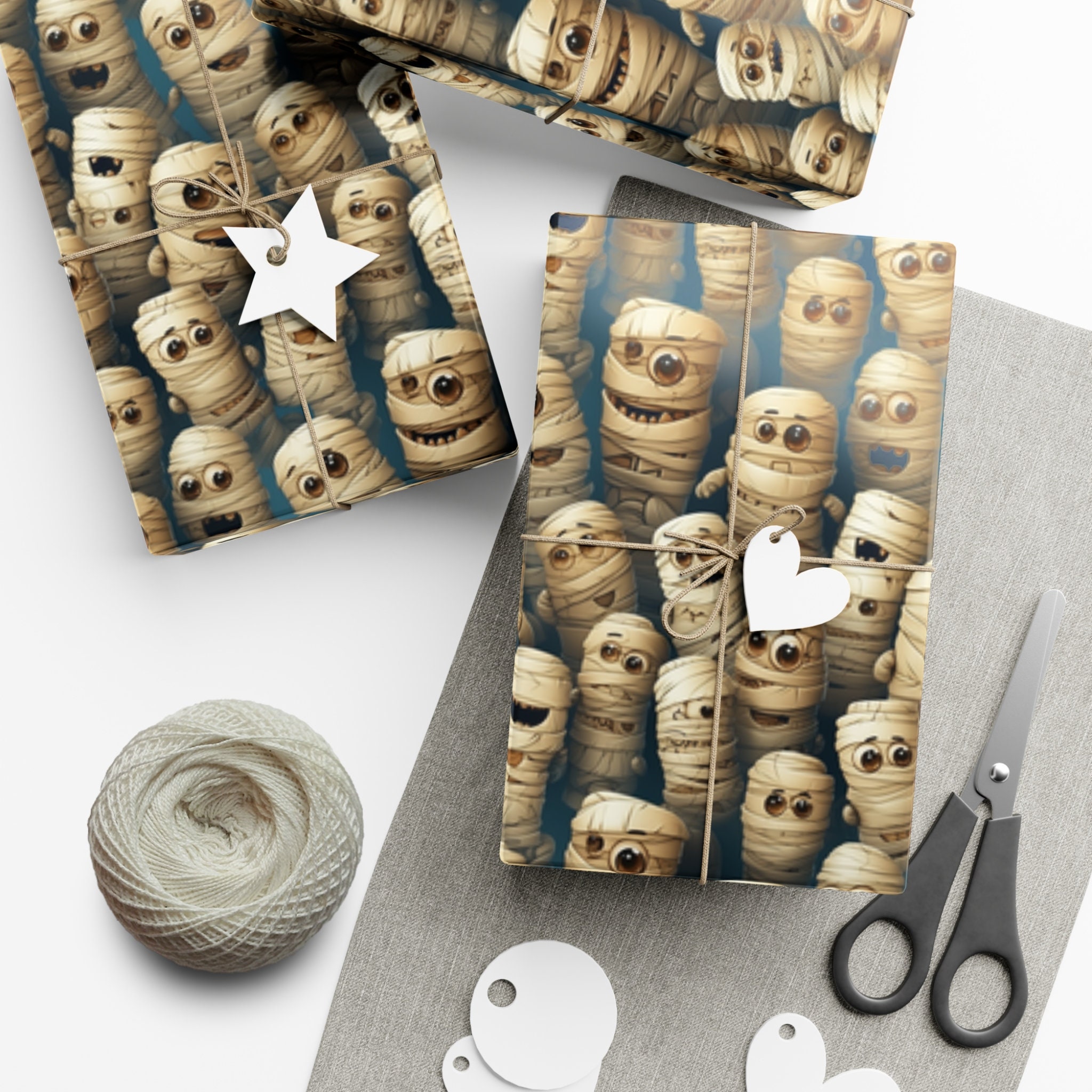 Mummy Minions: Premium Gift Wrap - Decorative Repeating Pattern, Matte ...
