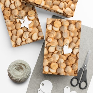 Oyster Crackers: Premium Gift Wrap - Decorative Repeating Pattern, Matte/Satin Finish - High Quality Wrapping Paper cracker of the sea dunk