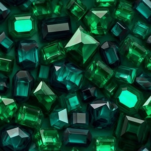 Epic Emeralds: Stunning Seamless Tile Art - Perfect for Backgrounds and Graphic Design - Digital Wallpaper Pattern Download stone gems