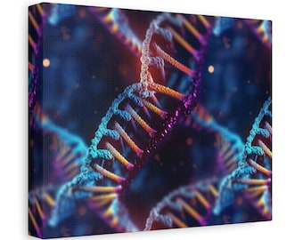 DNA Strand Matte Canvas, Stretched, 1.25", 9 sizes