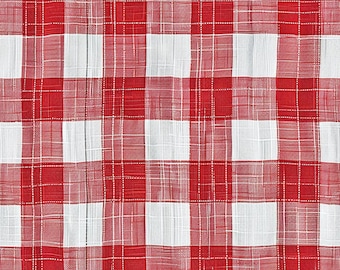 Summer Tablecloth: Picnic Seamless Tile Art - Perfect for Backgrounds and Graphic Design - Digital Wallpaper Pattern Download red gingham