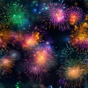 Festive Fireworks: Stunning Seamless Tile Art - Perfect for Backgrounds and Graphic Design - Digital Wallpaper Pattern Download pyrotechnics
