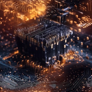 Quantum Computing: Stunning Seamless Tile Art - Perfect for Backgrounds and Graphic Design - Digital Wallpaper Pattern Download
