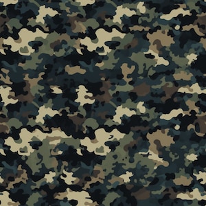 Army Camo: Distinctive Seamless Tile Art - Perfect for Backgrounds and Graphic Design - Digital Wallpaper Pattern Download - Tactical Design