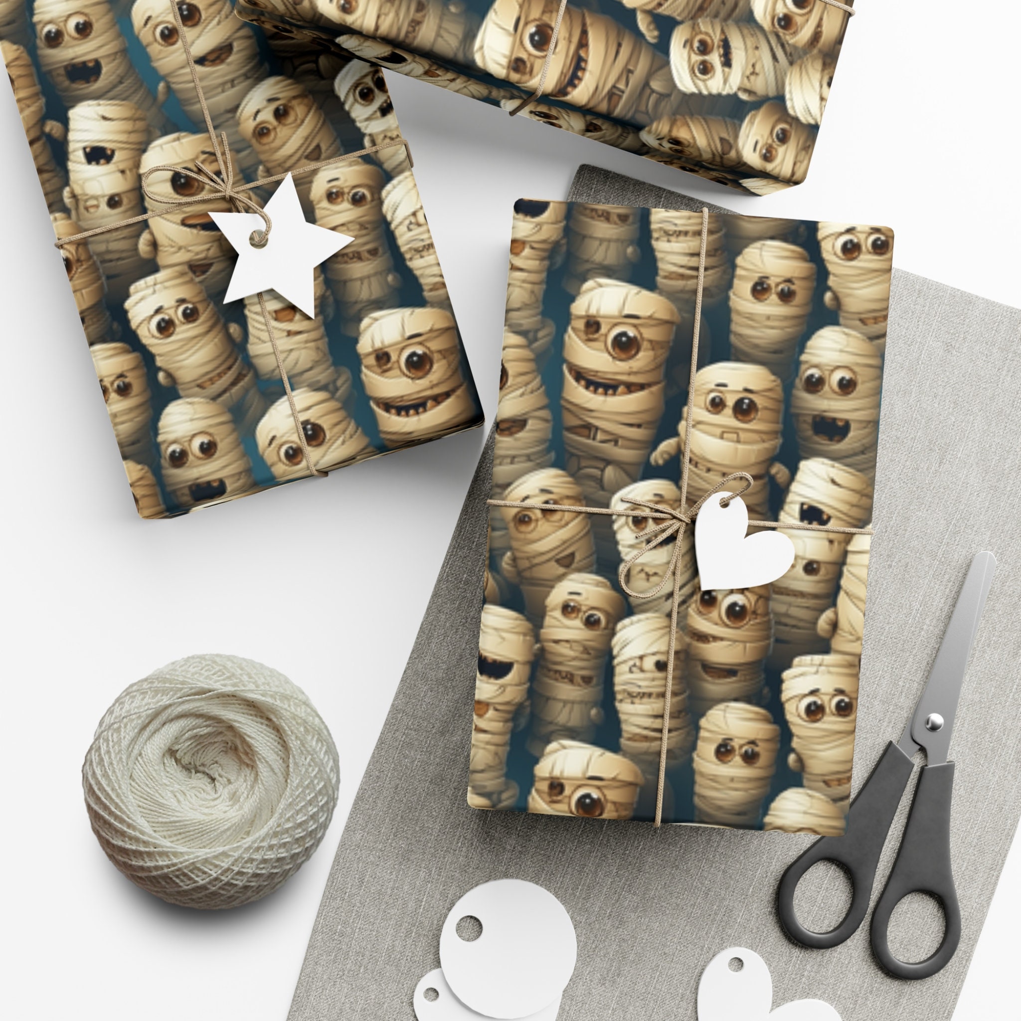 Mummy Minions: Premium Gift Wrap - Decorative Repeating Pattern, Matte ...