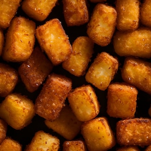 Crispy Tater Tots: High Quality Seamless Tile Art - Perfect for Backgrounds and Graphic Design - Digital Wallpaper Pattern Download