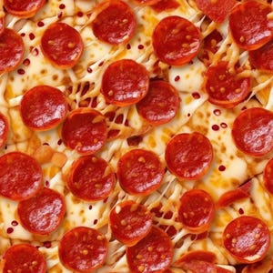 Pepperoni Pizza: Delicious Seamless Tile Art - Perfect for Backgrounds and Graphic Design - Digital Wallpaper Pattern Download hot slice
