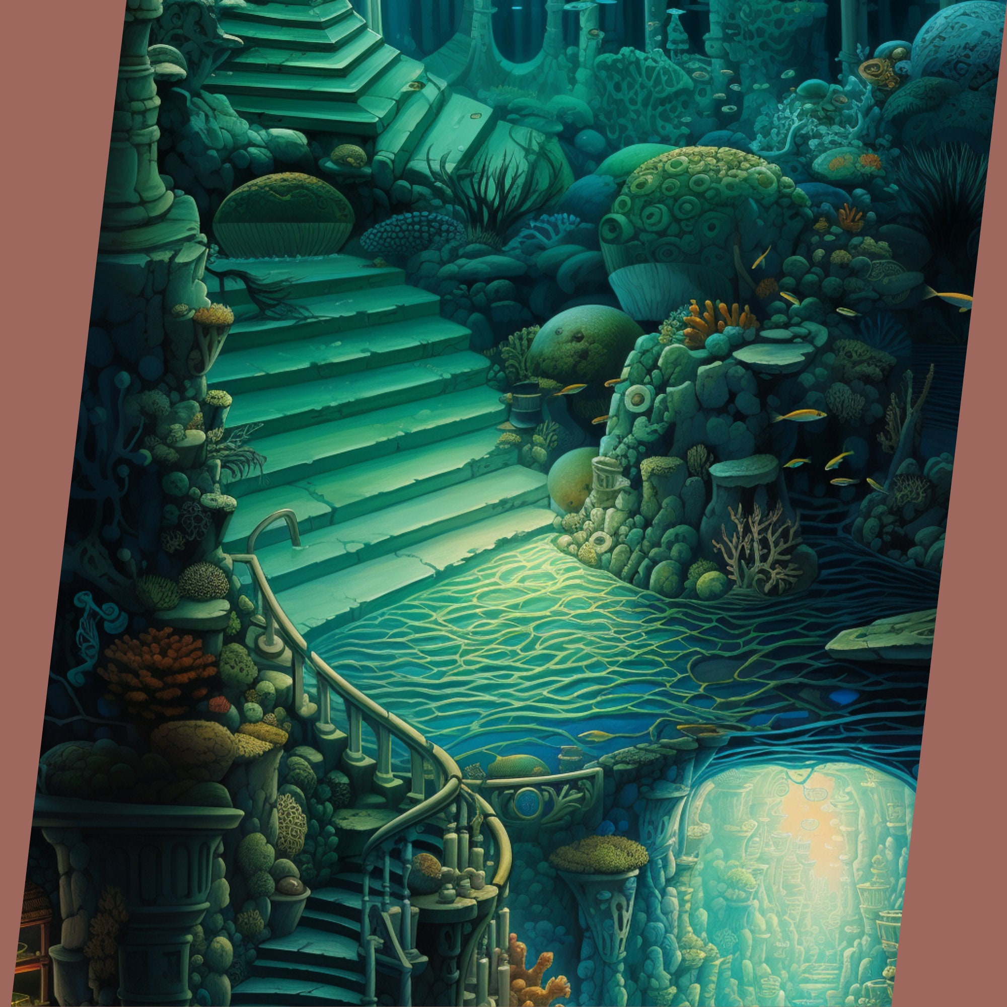 Submerged Splendor: an Enchanting Rococo Underwater Realm - Etsy 