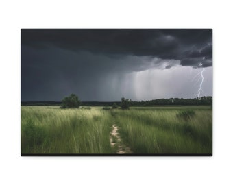 Distant Storm Canvas