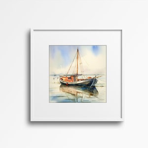 Sloop Digital Download, Set of 4 High-resolution Boat Clipart PNG ...