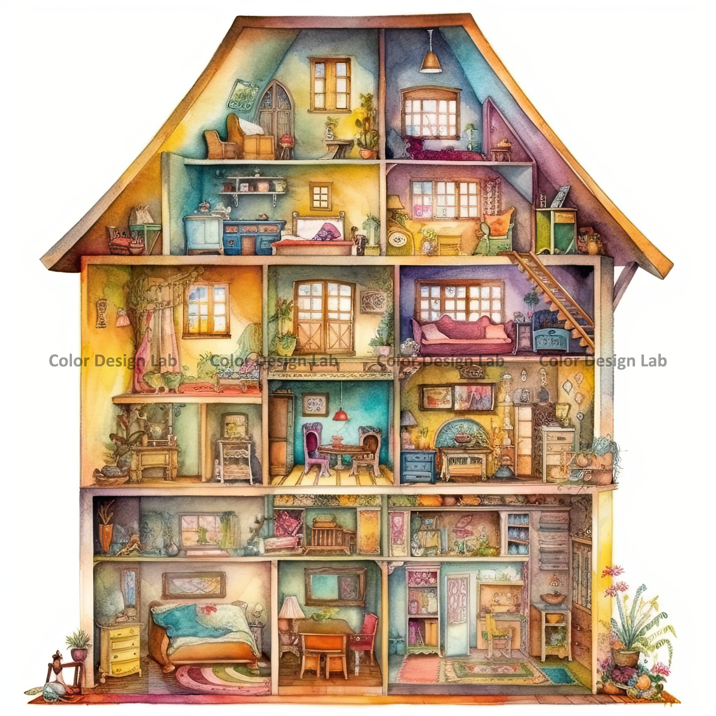 Doll Toy House PNG, Clipart, Area, Doll, Drawing, Free Content