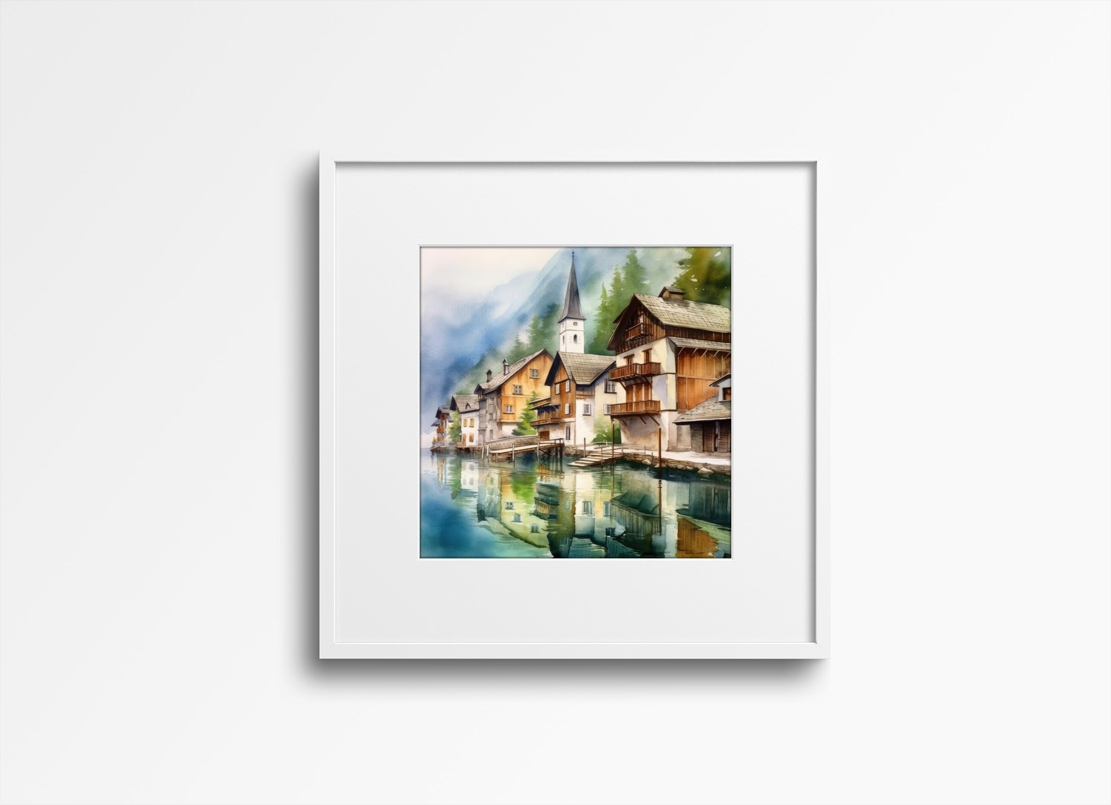 Hallstatt Austria Printable Clipart Set 8 High-resolution - Etsy