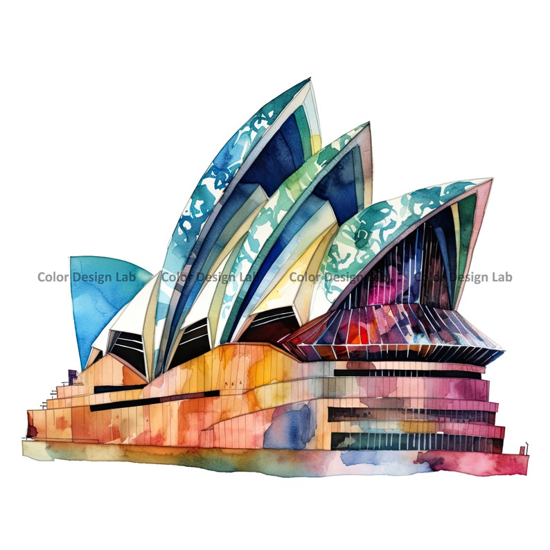 Sydney Opera House Clipart 8 High-quality PNG Instant - Etsy
