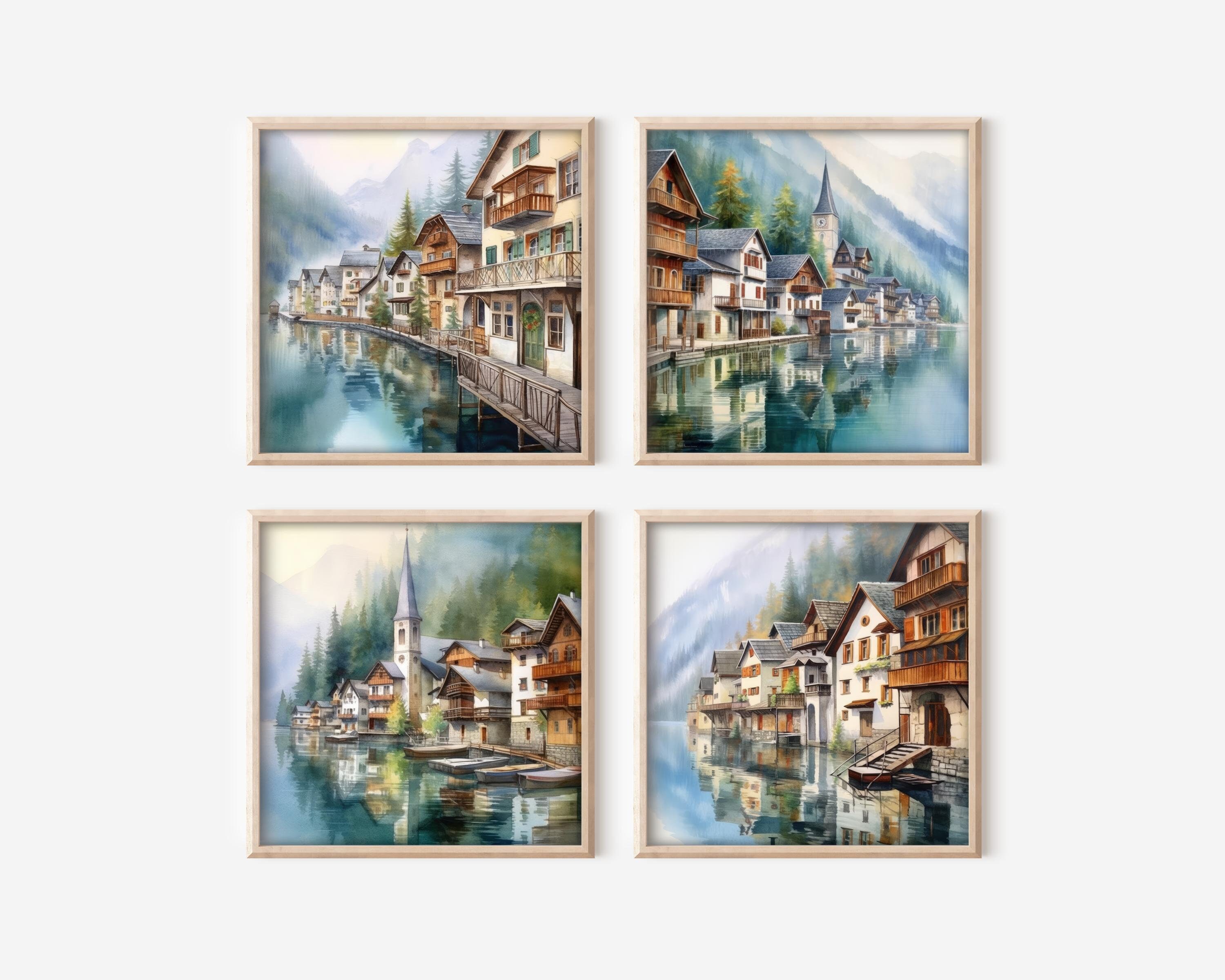 Hallstatt Austria Printable Clipart Set 8 High-resolution - Etsy UK