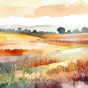 Sonnengeküsstes Feld digitale Clipart - 8 druckbare Sommerwiese PNG, kommerzielle Nutzung, digitaler Download, hohe Qualität, perfekt zum Basteln