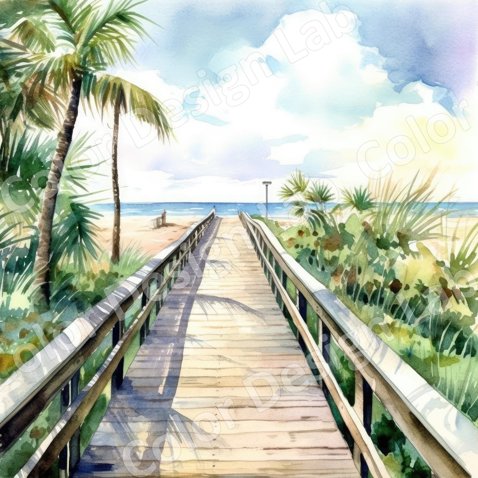 Tropical Beach Boardwalk Clipart Set 8 Highresolution PNG Etsy