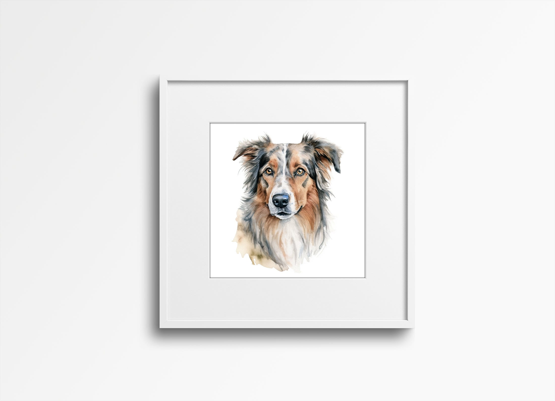 Australian Shepherd Clipart Loyal Aussie Set of 8 Printable - Etsy