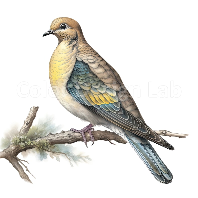Mourning Dove Clipart 8 Printable Art Set High Quality PNG - Etsy