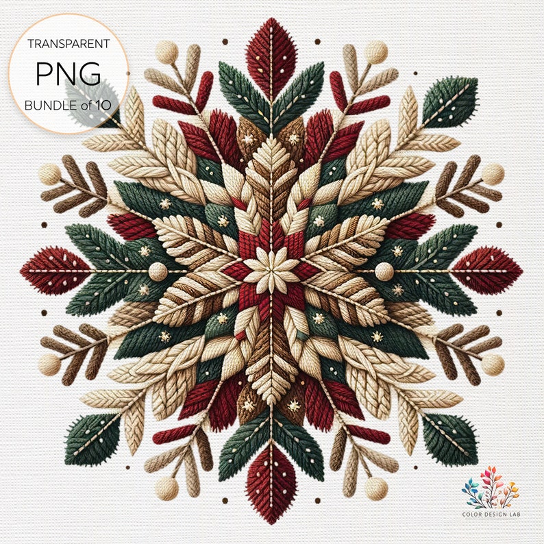 Elegant Snowflake Clipart Collection: Beautiful Transparent PNG Designs ...