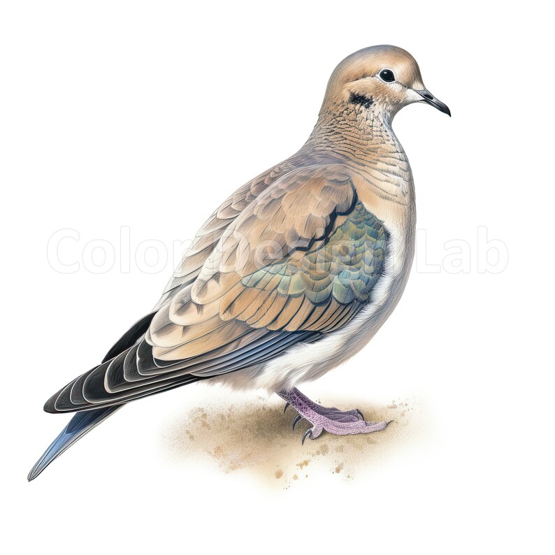 Mourning Dove Clipart 8 Printable Art Set High Quality PNG - Etsy