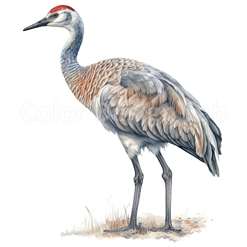 Sand Hill Crane - Etsy