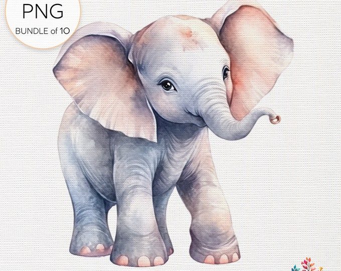 Cute Baby Elephants PNG- Clipart for Commercial Use, Transparent ...