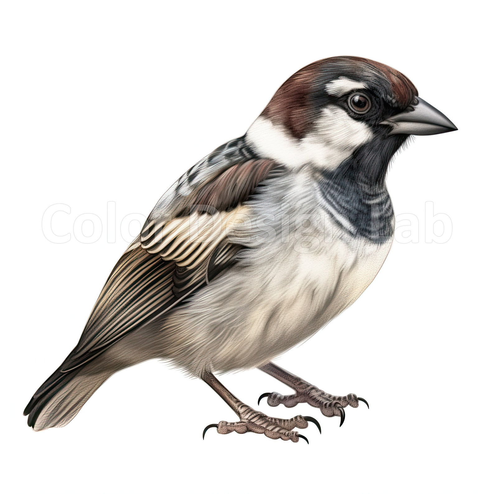 House Sparrow Clipart Printable Art Set of 8 PNG Digital - Etsy