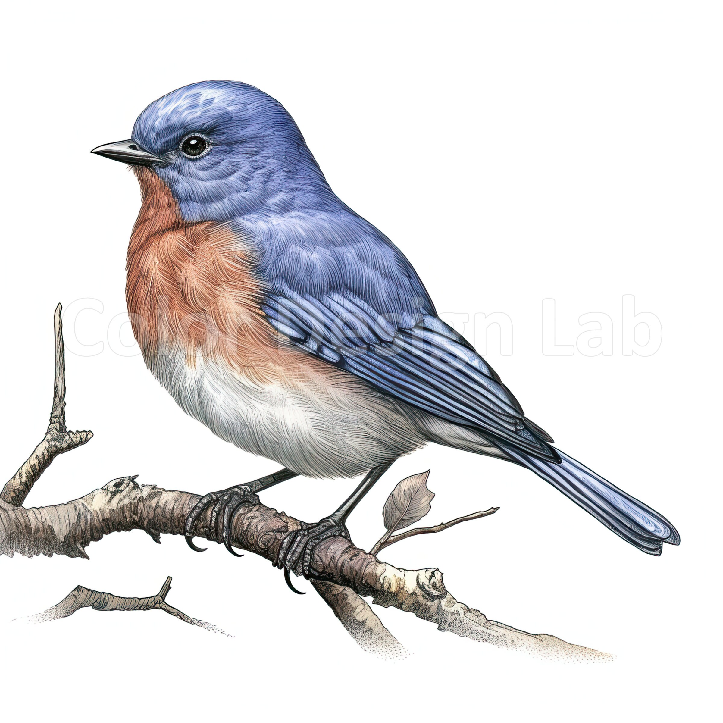 Eastern Bluebird Art Printable Clipart Set of 8 High-quality - Etsy