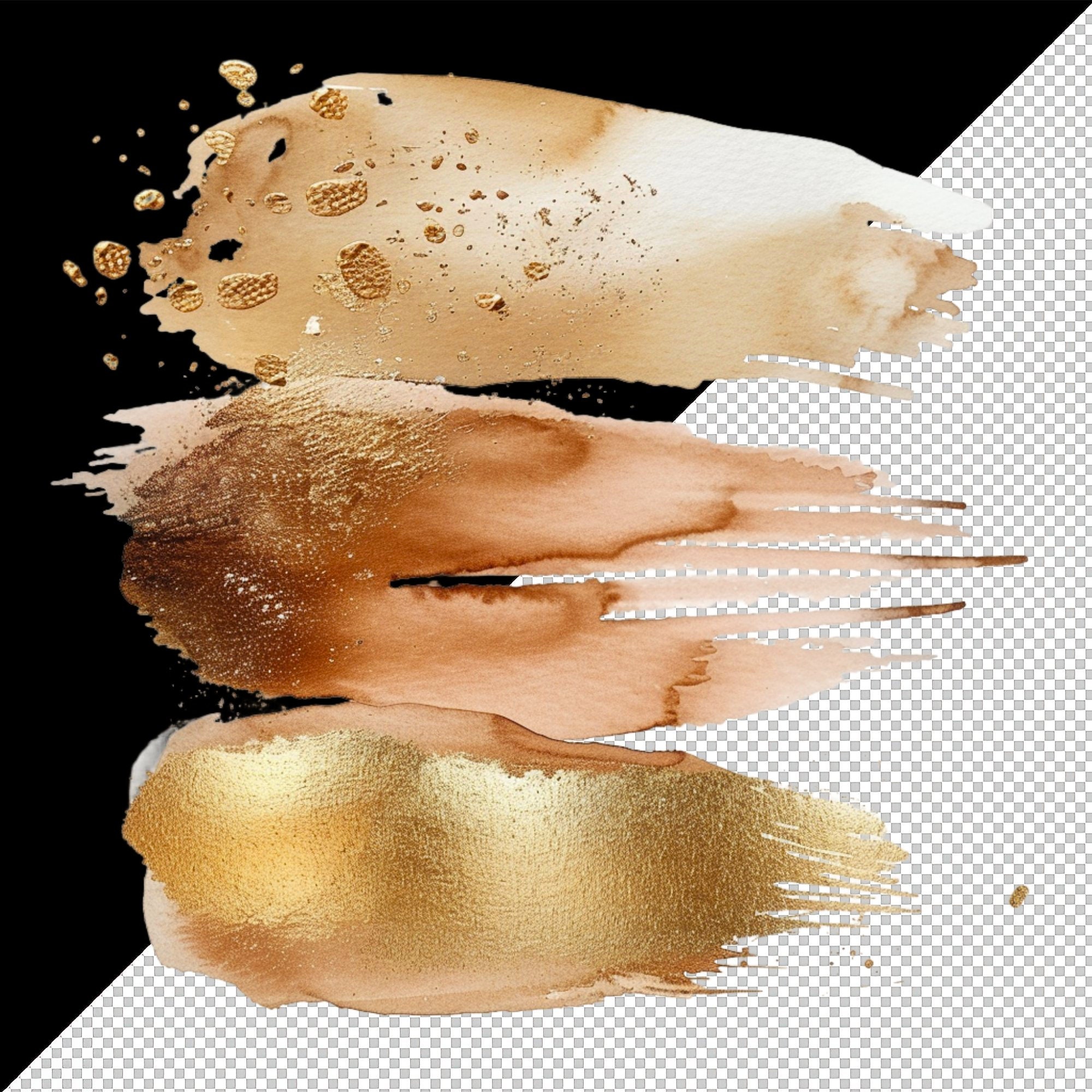 Old Gold Splash Splashed Colors 12 PNG Clipart, Watercolor Brush ...