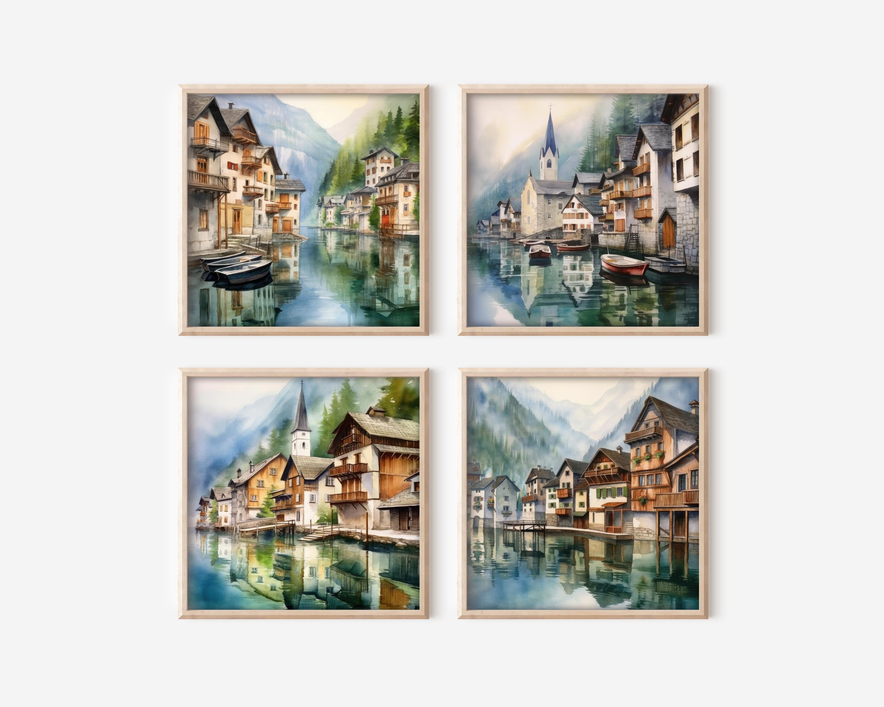 Hallstatt Austria Printable Clipart Set 8 High-resolution - Etsy UK