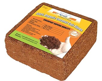 Seeds Cocopeat for Garden 1kg Block | Expands Upto 5 kg - Spectacular Quality Coco Peat Powder 100% Natural Eco-Friendly