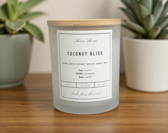 Coconut Bliss Holzdochtkerze