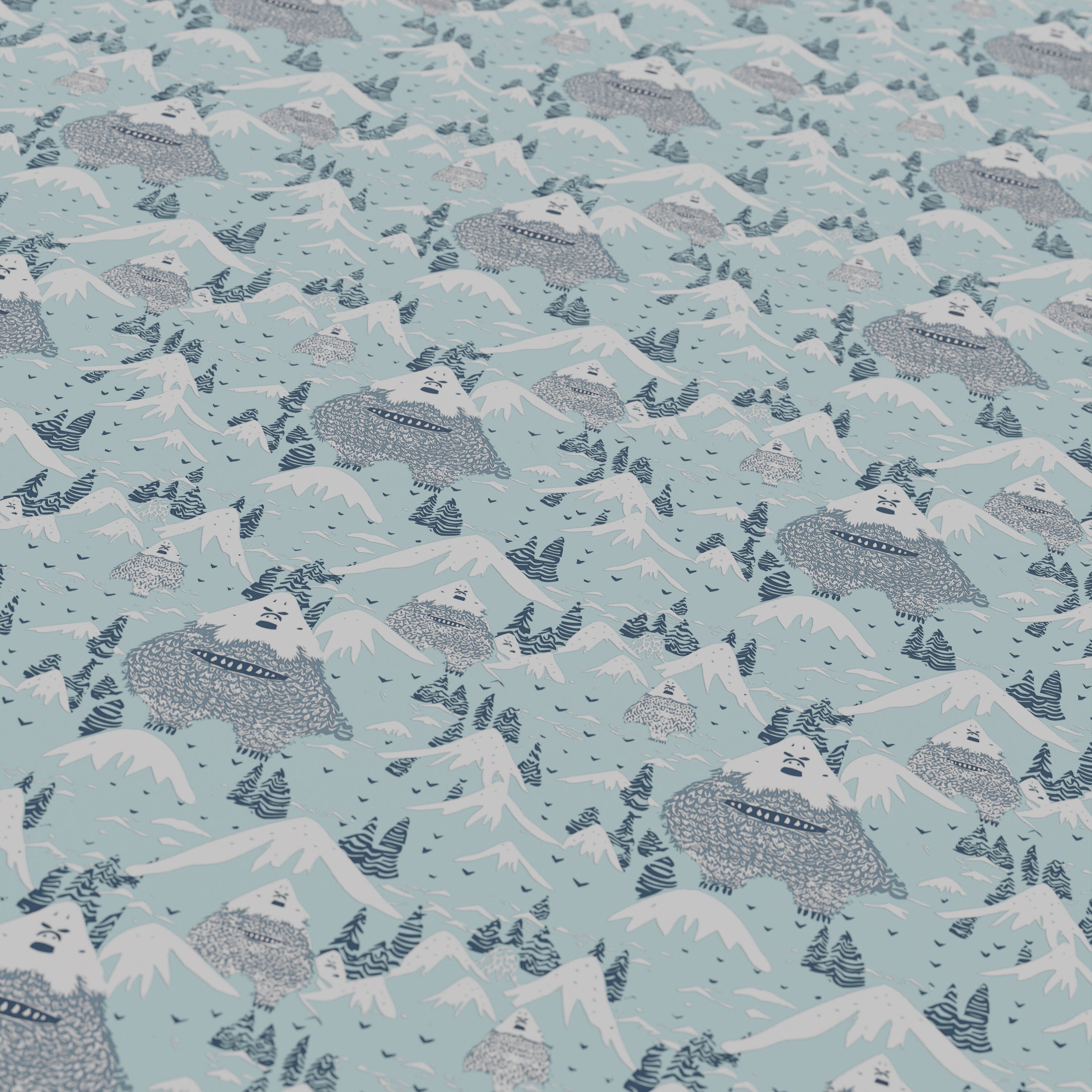 Cryptid Themed Digital Paper Seamless Mysterious Monster Patterns - Etsy