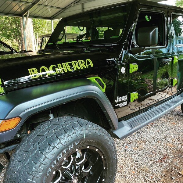 Jeep Wrangler Name Decal Etsy