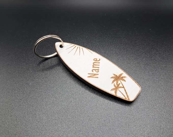 Personalised Keychain "Surfboard", Surfboard, personalised gift, gift idea