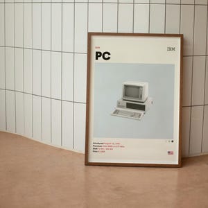 Coblenz PC - Computer Minimalistisches Mid-Century Poster