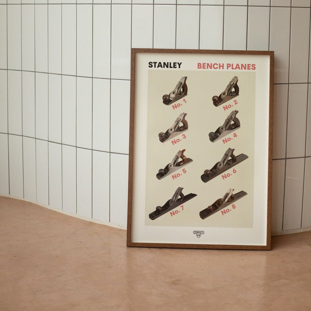 Stanley Bench Planes Minimalist Mid-century Poster - Etsy