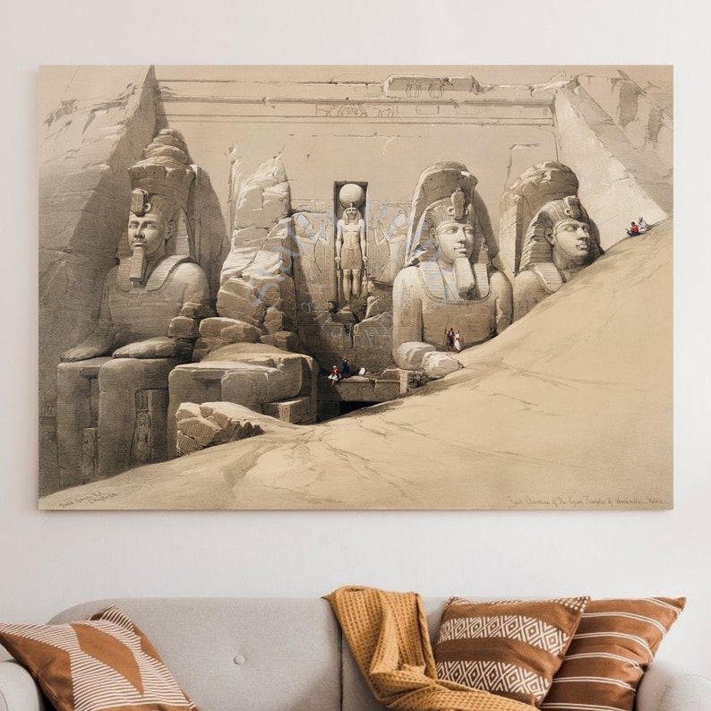 Egyptian Art PRINTABLE Ancient Egypt Prints David Roberts Etsy