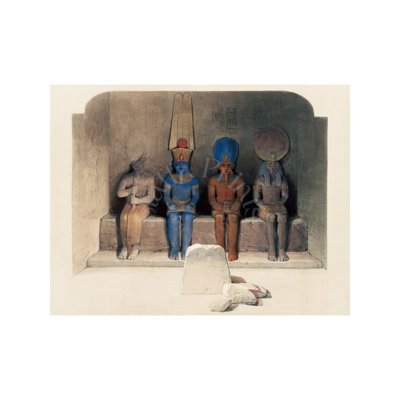 Egyptian Art PRINTABLE Ancient Egypt Prints David Roberts Etsy