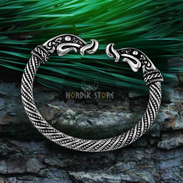 BRACELET JONC VIKING Lagertha la Guerrière ~Bracelet Homme femme ~Bracelet viking  Bronze Argent ~Bracelet Nordique ~Jonc Femme ~Idée Cadeau