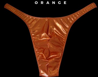 ORANGE Professional Bodybuilding Posing Trunks for Bodybuilding Competitors.