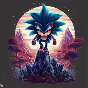 Sonic the Hedgehog Digital Art Prints svg, Jpg, & Png - Etsy Canada