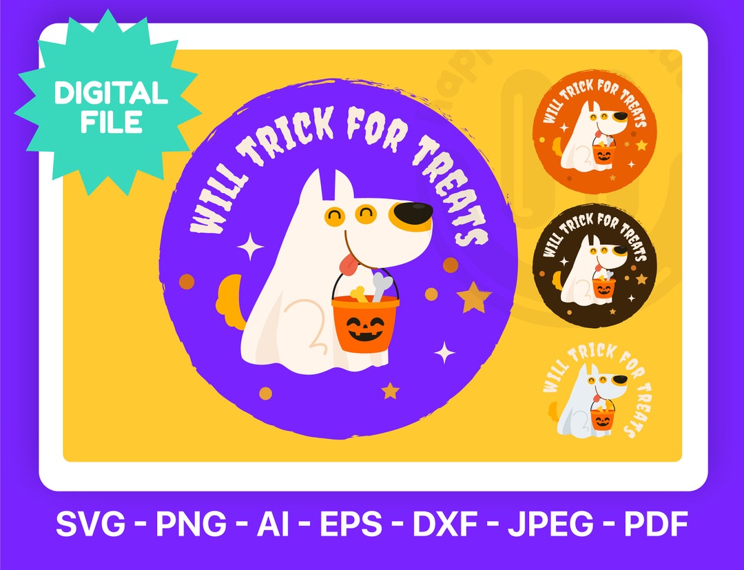 Halloween Ghost Dog SVG Cute Dog Png Halloween Dog Ghost Costume Svg ...