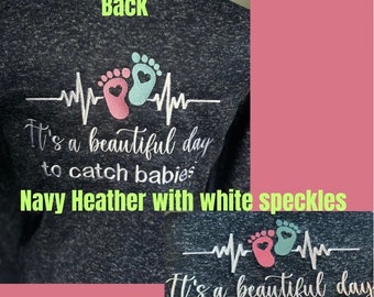 100% Embroidery! Beautiful Sweater Jacket for L&D nurses! Custom Embroidered Design, nurse gift, customized gift, doctor gift