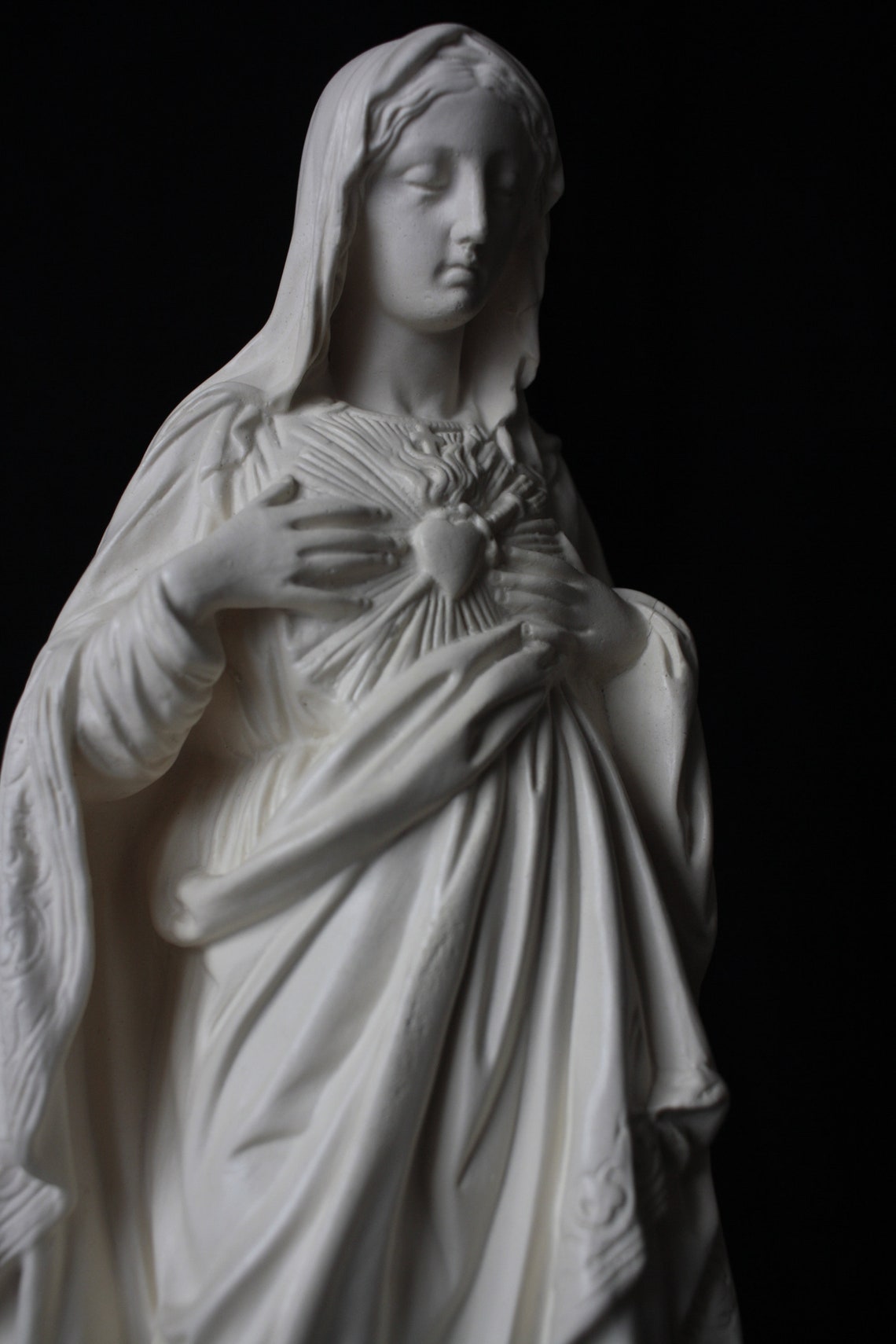 Immaculate Heart of Mary Statue Etsy