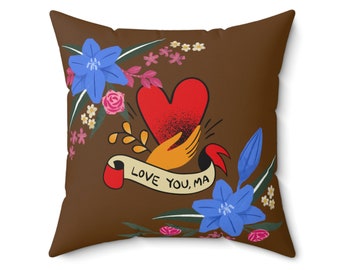 Love You Mom Pillow, personaliza el regalo del día de Mather, deja que tu mamá sepa cuánto la amas con esta hermosa almohada Love You Mom hoy