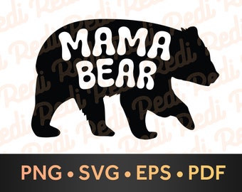 Mama Bear SVG, Festa della mamma SVG, Baby shower SVG, Vita di mamma png, Vita di mamma SVG, design di sublimazione, Design retrò di mamma orso, Mamma orso png, pdf