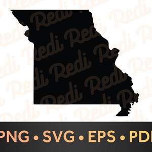 MISSOURI SVG, Missouri state svg, usa states svg, missouri silhouette cut file, missouri png, state svg, vector, Missouri cut file, missouri