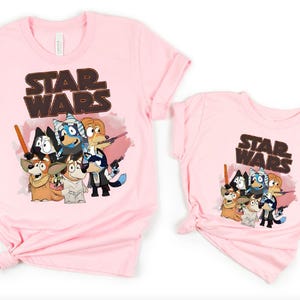 Blue Dog Star Shirt Disney Blue Dog wars Shirt Family Shirt Blue Dog Cartoon Characters Shirt Funny Shirt Toddler Shirt Adults Shirts